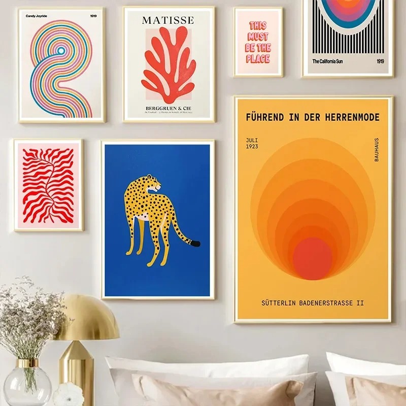 Photography Architecture - Matisse Abstract Canvas Leopard Colour Block