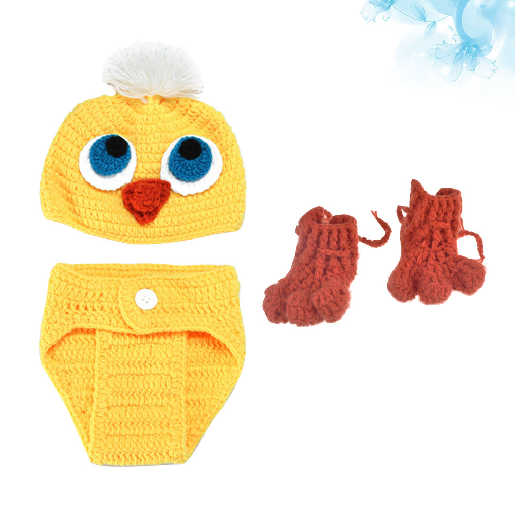Photography Yellow - Premium Yellow Duck Hand Knitted Baby