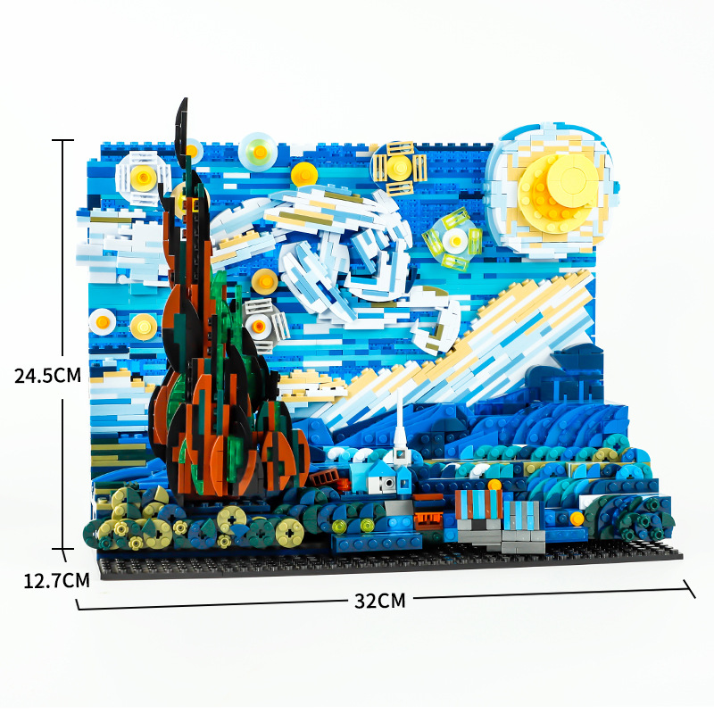 New 1830Pcs Van Gogh Starry Sk - đánh giá và giá Photography Architecture