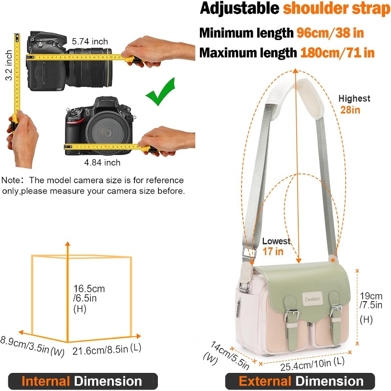 Japanese-style Color-blocking  - đánh giá và giá Camera Bag Waterproof