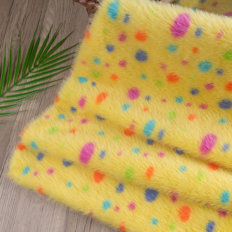 Imitation Mink Print Fabric Ye - đánh giá và giá Photography Yellow