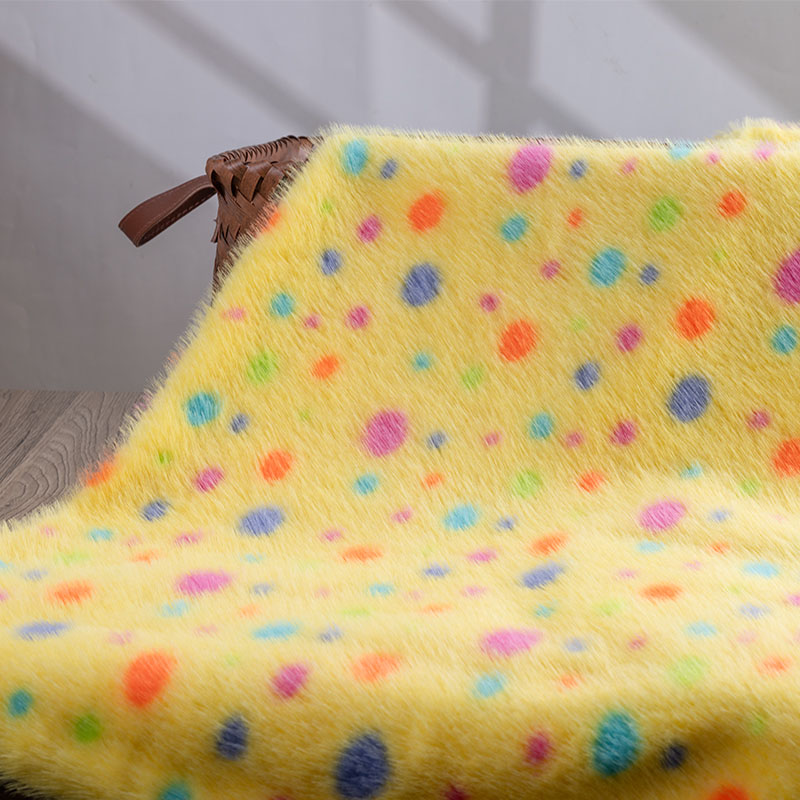 Imitation Mink Print Fabric Ye - đánh giá và giá Photography Yellow