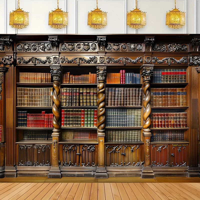 Vintage bookshelves on old boo - đánh giá và giá Photography Yearbook