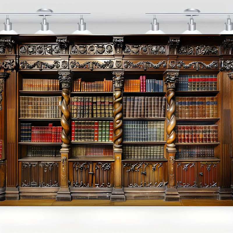 Vintage bookshelves on old boo - đánh giá và giá Photography Yearbook
