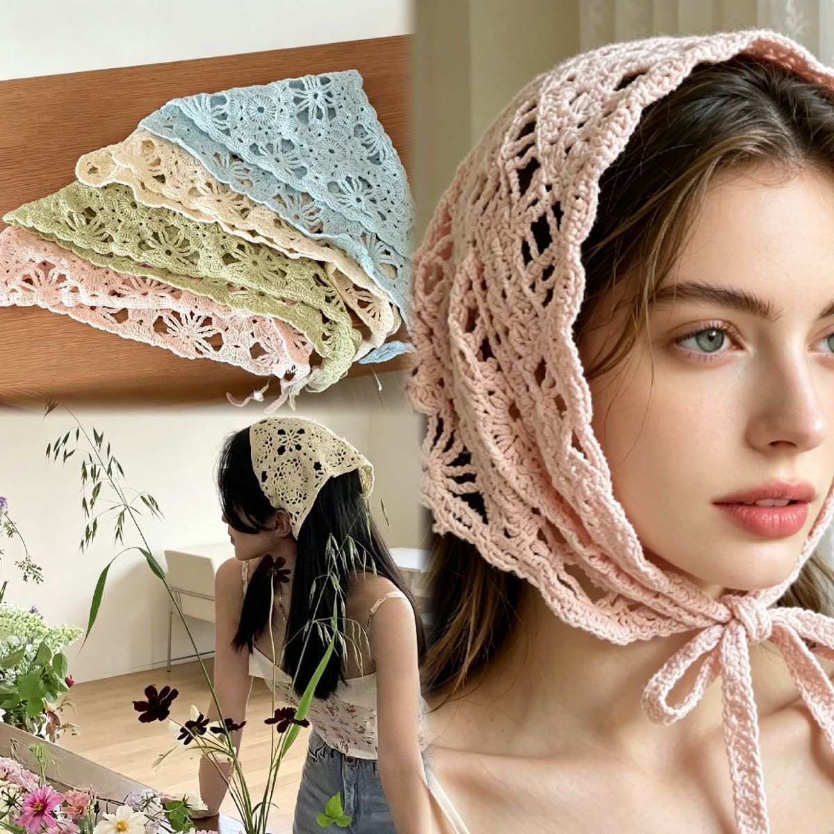 Knitted Triangle Bandana Retro - đánh giá và giá Photography Triangle