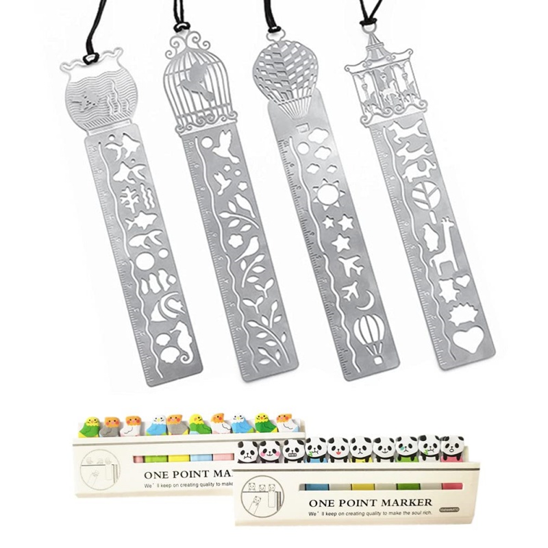 4 Pcs Metal Bookmark Ruler wit - đánh giá và giá Photography Rules