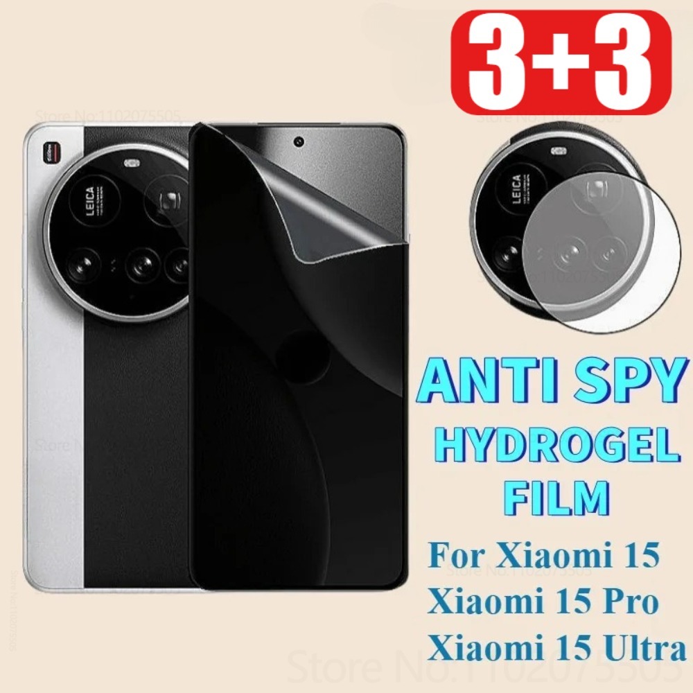 [3+3]3Pcs Privacy Hydrogel Fil - đánh giá và giá Photography Kit Xiaomi 15 Ultra