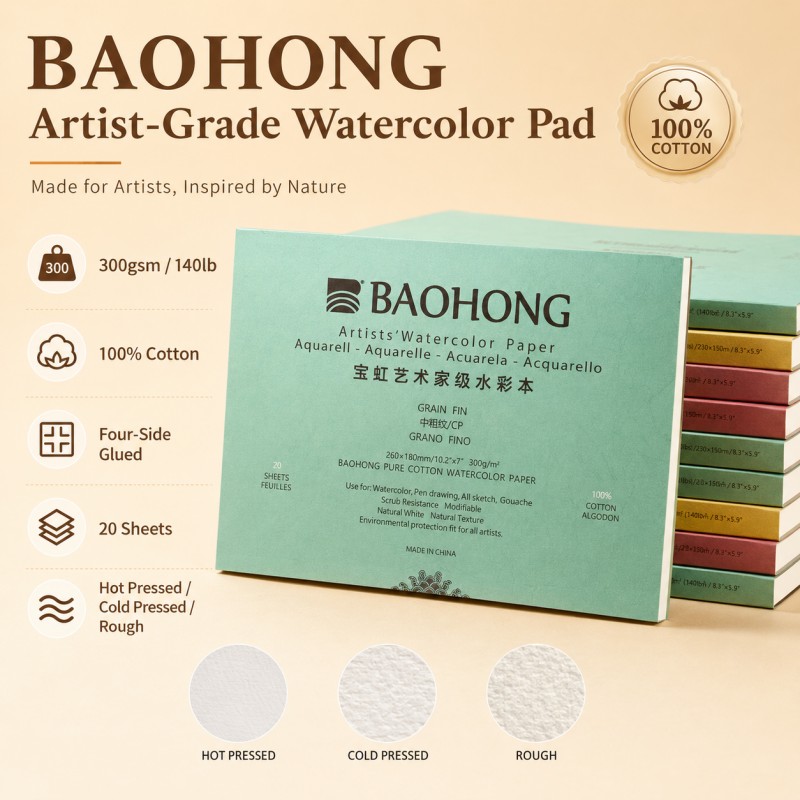 BaoHong Artist Grade Watercolo - đánh giá và giá Photography Architecture