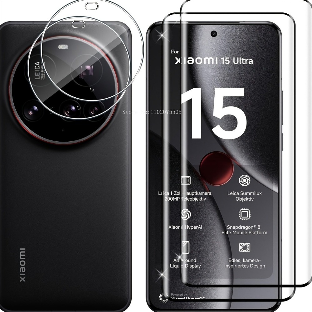 [4-in-1]2Pcs 3D Tempered Glass - đánh giá và giá Photography Kit Xiaomi 15 Ultra
