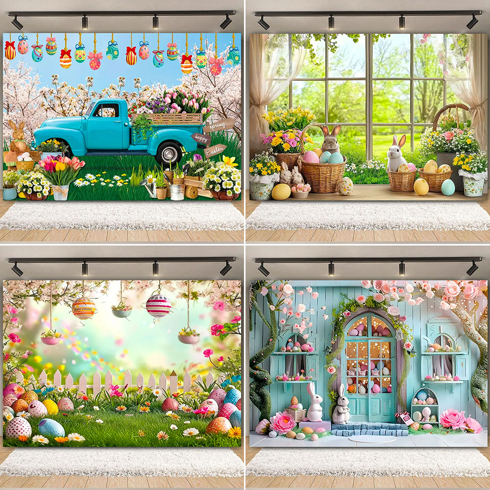 Happy Easter Backdrop Photogra - đánh giá và giá Photography Architecture