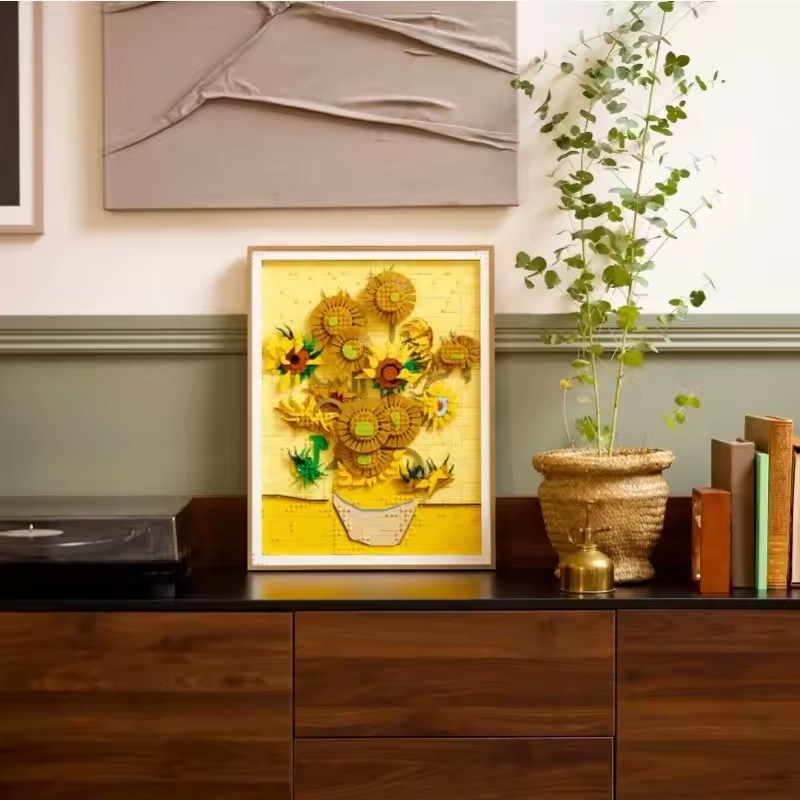 New MOC 3D Sunflower Painting  - đánh giá và giá Photography Architecture