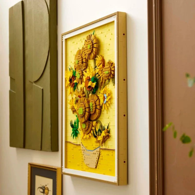 New MOC 3D Sunflower Painting  - đánh giá và giá Photography Architecture